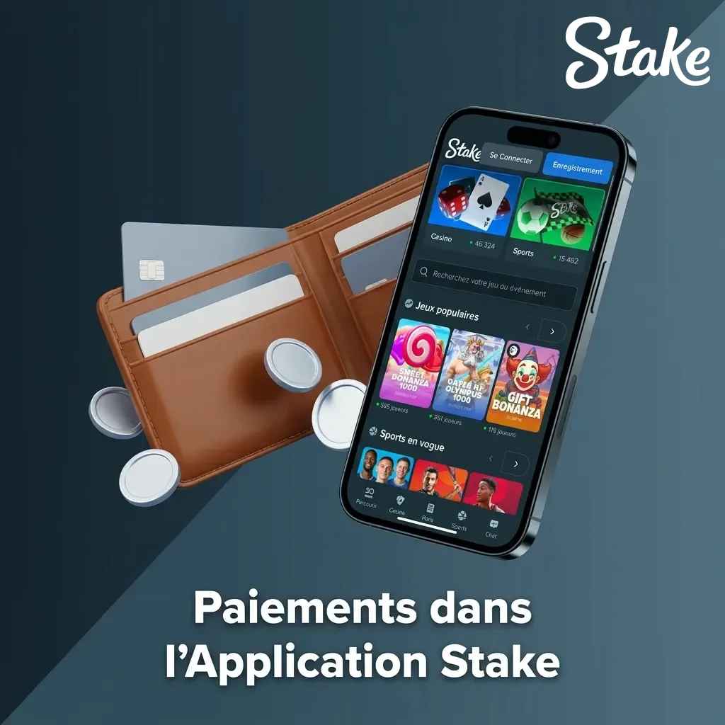 Paiements cryptomonnaies sur l'application Stake France : BTC, ETH, LTC, USDT, SOL sécurisés par SSL et 2FA
