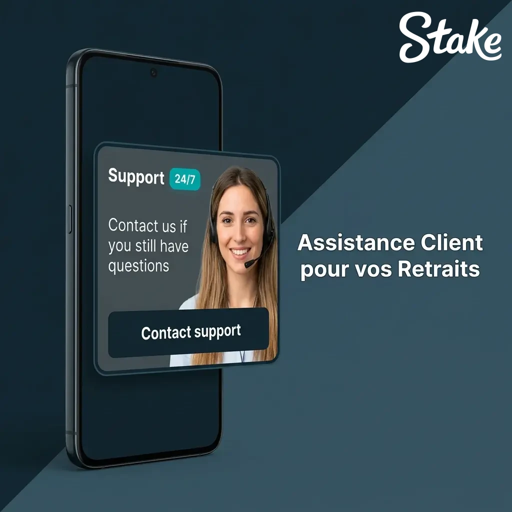 Assistance client pour retraits : chat en direct, e-mail et centre d'aide en ligne disponibles pour résoudre vos problèmes.