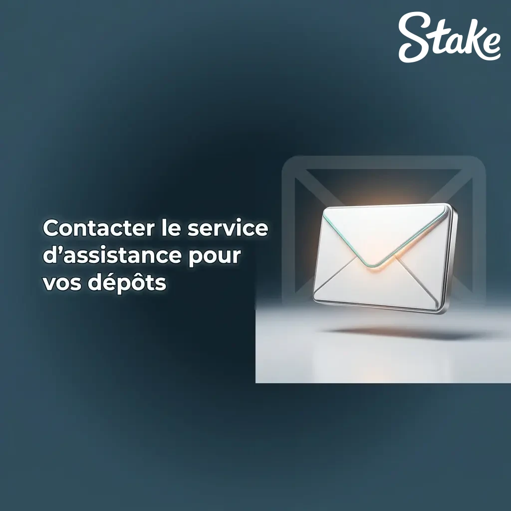 Contacter le service d'assistance Stake pour dépôts via chat, e-mail ou centre d'aide en ligne