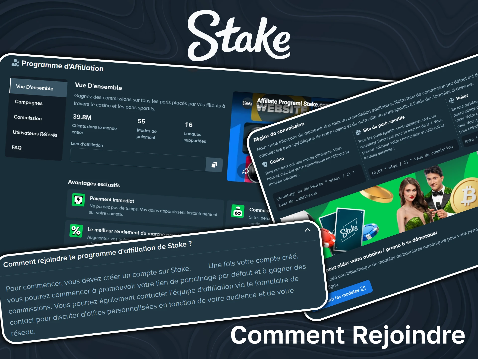 Découvrez comment rejoindre le programme d'affiliation officiel de Stake pour gagner plus.